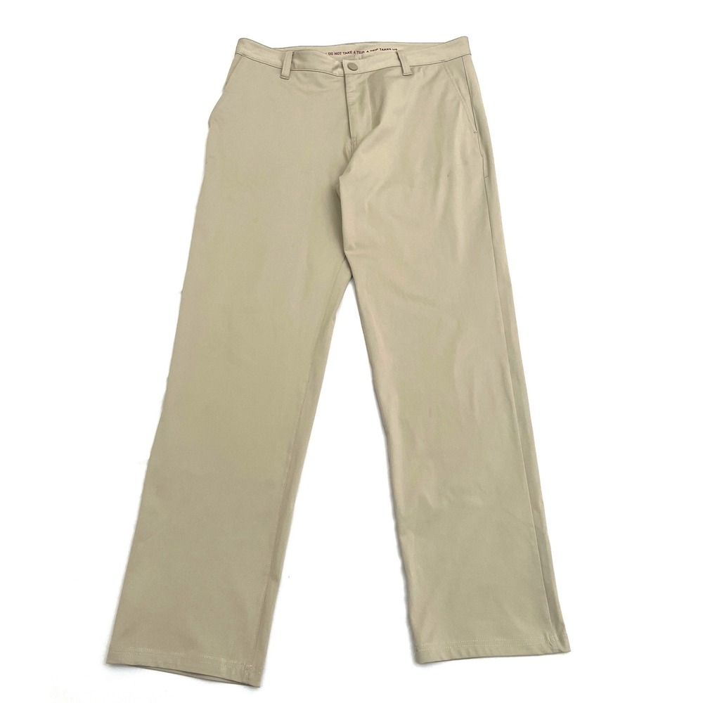 Rhone Commuter Pants Mens 32x30 Khaki Classic Fit Straight Leg Golf Stretch